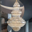 DecorBites™ Crystal Villa Chandelier: Luxe European Duplex Hall Lighting - Elegant Living Room Decor