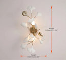 DecorBites™ Gold Branches Chandelier Porcelain Leaves Pendant Lights