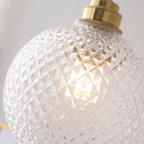 DecorBites™ Glass Globe LED Pendant Light Fixture for Porch Kitchen Aisle, Adjustable Hanging Lamp