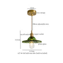 DecorBites™ Green Glass LED Pendant Light Fixture - Modern Nordic Hanging Lamp