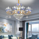 DecorBites™ Crystal Candle Chandelier: Elegant Lighting for Villa, Apartment & Staircase