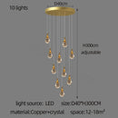 DecorBites™ Gourd Shaped Crystal Chandelier for Living Room & Restaurant
