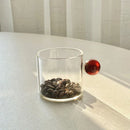 DecorBites™ Glass Espresso Cups Set with Saucers, Handle, 110ml - Table Decor and More