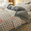 DecorBites™ Dual-Layer Winter Velvet Duvet Cover - Soft & Warm Double-Sided Quilt Blanket
