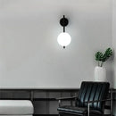 DecorBites™ Gold LED Glass Ball Wall Lamp: American Style Aisle Sconce for Bedroom, Study, and Corridor