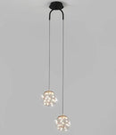 DecorBites™ Glass Ball Dual Head Pendant Light for Bedroom, Modern LED Chandeliers