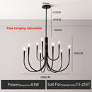 DecorBites™ Gold Metal Chandelier: Modern Nordic LED Lighting for Living Room, Kitchen, Dining Room
