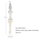 DecorBites™ Japanese Cotton Paper Pendant Lamp Wabi Sabi Chandelier with E27 Bulb