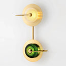 DecorBites™ Green Crystal Wattle Circle Wall Lamp - Nordic Minimalist Art Deco Lights