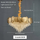 DecorBites™ Crystal Chandelier: Modern Round Headlight for Livingroom and Master Bedroom