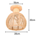 DecorBites™ Hemp Rope Ceiling Chandelier for Bedroom Living Room Kitchen LED