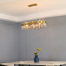 DecorBites™ Crystal Ceiling Chandelier LED Hanging Lamps for Living Room Luxe Décor