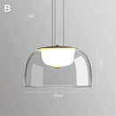 DecorBites™ Glass Pendant Lights Simple Indoor Home Decor Lighting for Living Room and Dining Room
