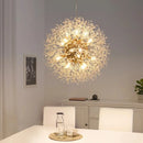 DecorBites™ Dandelion Crystal Chandelier: Modern Nordic Style LED Pendant Light for Living Room