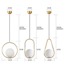DecorBites™ Glass Ball Pendant Lamp: Elegant Dining Room Light Fixture, Gold Finish