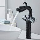 DecorBites™ Gold Crystal Double Handle Basin Faucet for Bathroom Sink Mixer Tap