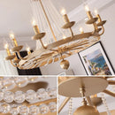 DecorBites™ Crystal Chandelier: Retro Industrial Lighting for Living Room, Dinning Room Decor