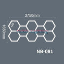 DecorBites™ Hexagon LED Ceiling Light for Barbershop and Garage Hair Salon