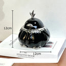 DecorBites™ Duck Shaped Ceramic Ashtray with Lid - Windproof Smoking Accessories