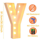 91.5CM Giant Letter Led Light Frame Box Baby Shower 1st Birthday Wedding Party Decor Christmas DIY Name Balloon Filling Box