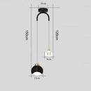 DecorBites™ Crystal Ball Pendant Lights: Modern LED Luxury for Bedroom, Nordic Minimalist Design