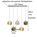 DecorBites™ LED Stair Chandelier: Luxury Amber/Crystal Indoor Lighting Fixture
