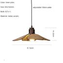 DecorBites™ Hat Pendant Light: Retro Minimalist E27 LED Hanging Lamp for Dining Room