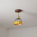 DecorBites™ Glass Wood LED Ceiling Light Nordic Design for Living Room & Corridor