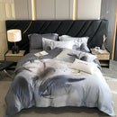 DecorBites™ Egyptian Cotton Flower Bedding Set, Luxury 1000TC Duvet Cover, Sheets, Pillowcases