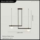 DecorBites™ LED Linear Hanging Lamp for Home Modern Minimalist Living Room Chandelier