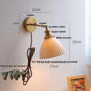 DecorBites™ Ceramic Canopy LED Wall Sconce Modern Bedroom Light Fixture