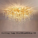 DecorBites™ Crystal Tree Branch Chandelier: Luxury LED Pendant Light for Elegant Living Spaces