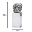 DecorBites™ Amethyst Crystal Base Desk Ornament for Room Aesthetics