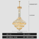 Modern gold and iridescent blue decorbites crystal chandelier living room