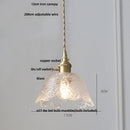 DecorBites™ Clear Glass LED Pendant Bar Kitchen Nordic Copper Dining Room Suspension