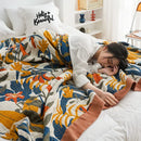 DecorBites™ Cotton Throw Blanket - King Size, Soft & Breathable