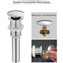 DecorBites™ Gold Large Round Bathroom Pop-up Drain for Copper Washbasin Sink