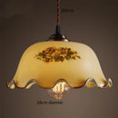 DecorBites™ Green Glass LED Pendant Light for Home, Restaurant, Bar, and Loft Style Decor.
