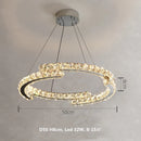 DecorBites™ Crystal LED Pendant Lights Chrome Steel Modern Luxury Fixtures