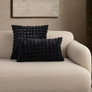 DecorBites™ Fluffy Faux Fur Cushion Cover 45x45cm Cream Coffee Brown Home Decor Sofa