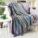 DecorBites™ Knitted Striped Sofa Blanket