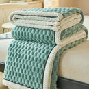 DecorBites™ Cozy Coral Fleece Bed Blanket - Soft, Warm, & Comfortable for Autumn/Winter