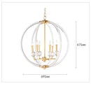 DecorBites™ Country Industrial Ball Chandelier for Home Decor, Bedroom, Living & Dining Room