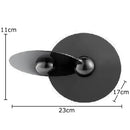 DecorBites™ Geometric Circle Sculpture: Modern Metal Desk Ornament for Room Aesthetic
