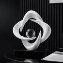 DecorBites™ Abstract Resin Sculpture Figurine for Home Decor & Table Centerpiece