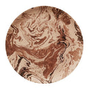 DecorBites™ Korean Style Round Bamboo Fiber Dining Plate for Desserts, Fruits, and Cakes