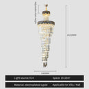 Elegant gold and blue crystal chandelier living room lighting