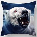 DecorBites™ Animals World Tiger Lion Pillow Case for Cute Home Decor in Sofa Living Room