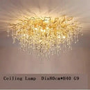 DecorBites™ Crystal Branch Chandelier for Living Bedroom Decoration LED Pendant Light