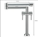 DecorBites™ Kitchen Faucet: Solid Brass Deck Mounted Sink Mixer in Multiple Finishes